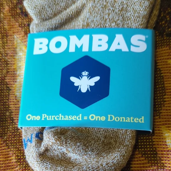 Bombas Heathered Tan Ankle Socks - Picture 2 of 7
